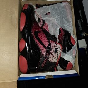 Nike Air Jordan Black and Red Sneakers